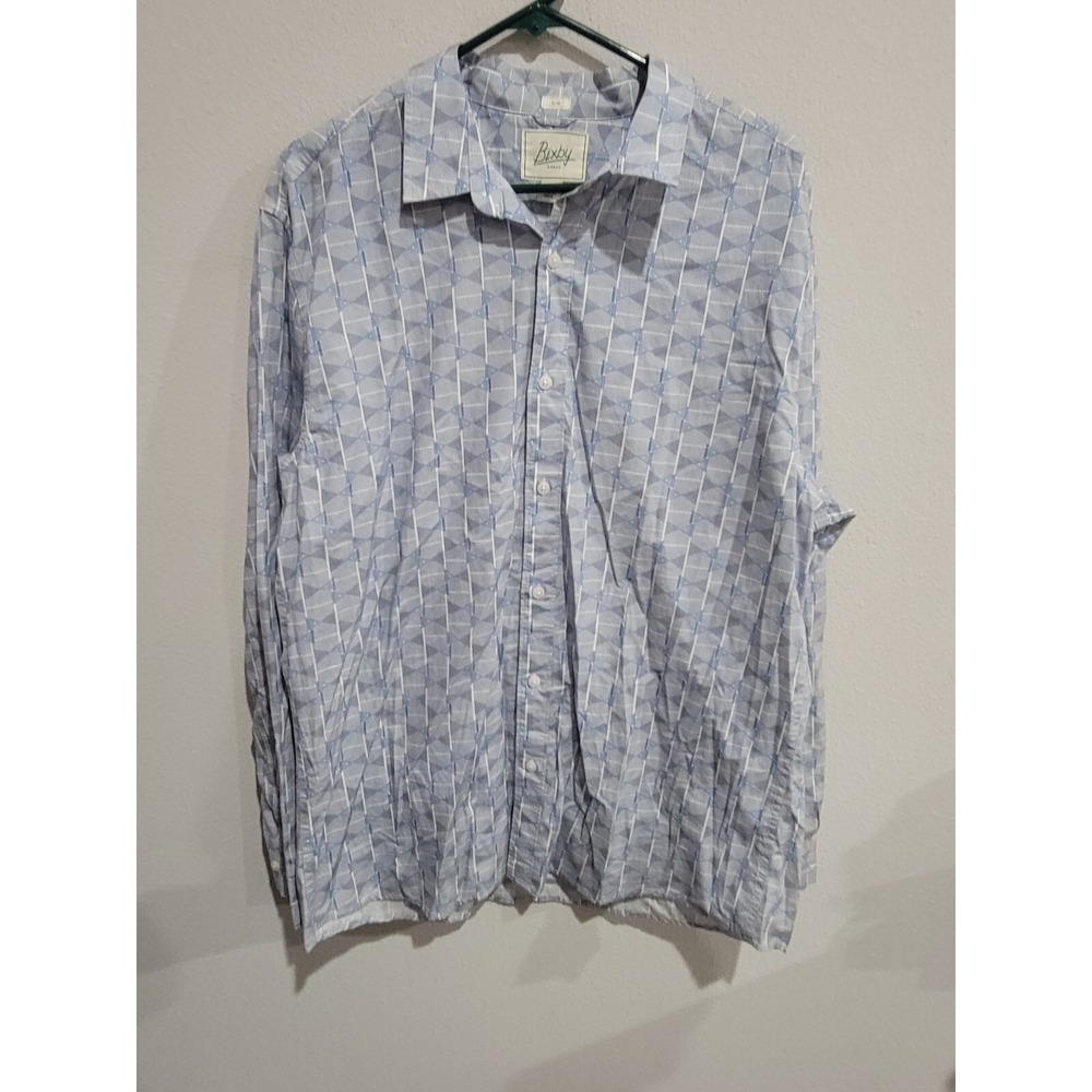BIXBY Nomad Shirt Mens XL Slim‎ Fit Button Up Geometric Odyssey Stitch Fix NWT